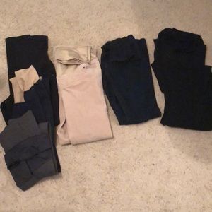 SEVEN PAIRS OF PANTS MATERNITY BUNDLE!!